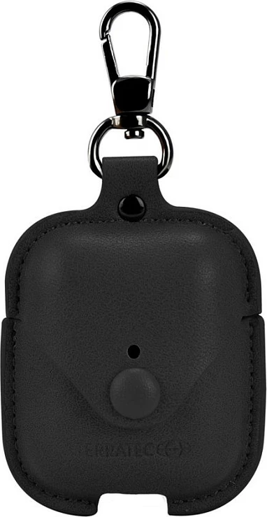 Mbështjellës për AirPods TerraTec AirBox, me karabinë, i zi