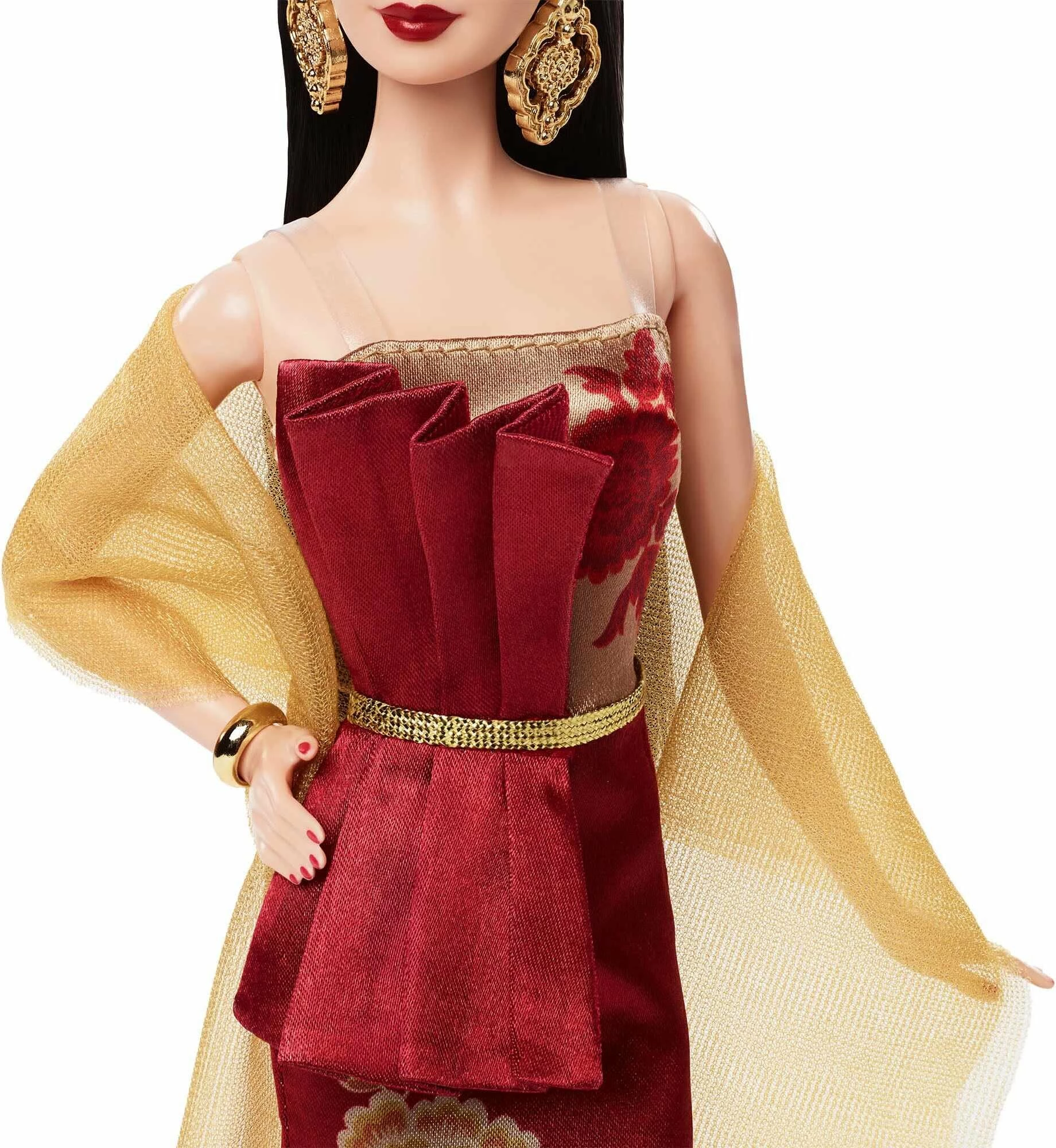 Kukull Barbie Mattel Signature Lunar New Year 2026 JJX83, koleksioniste, me stendë, e kuqe