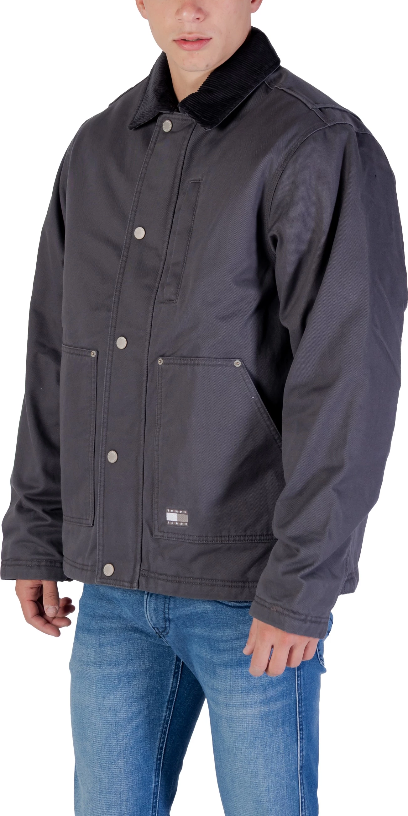Jakne për meshkuj Tommy Hilfiger Jeans TJM Twill Chore Jack DM0DM22047, gri e errët [Madhësia: XXL]