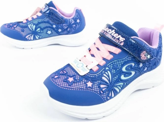 Atlete për fëmijë Skechers për femra, me shkëlqim