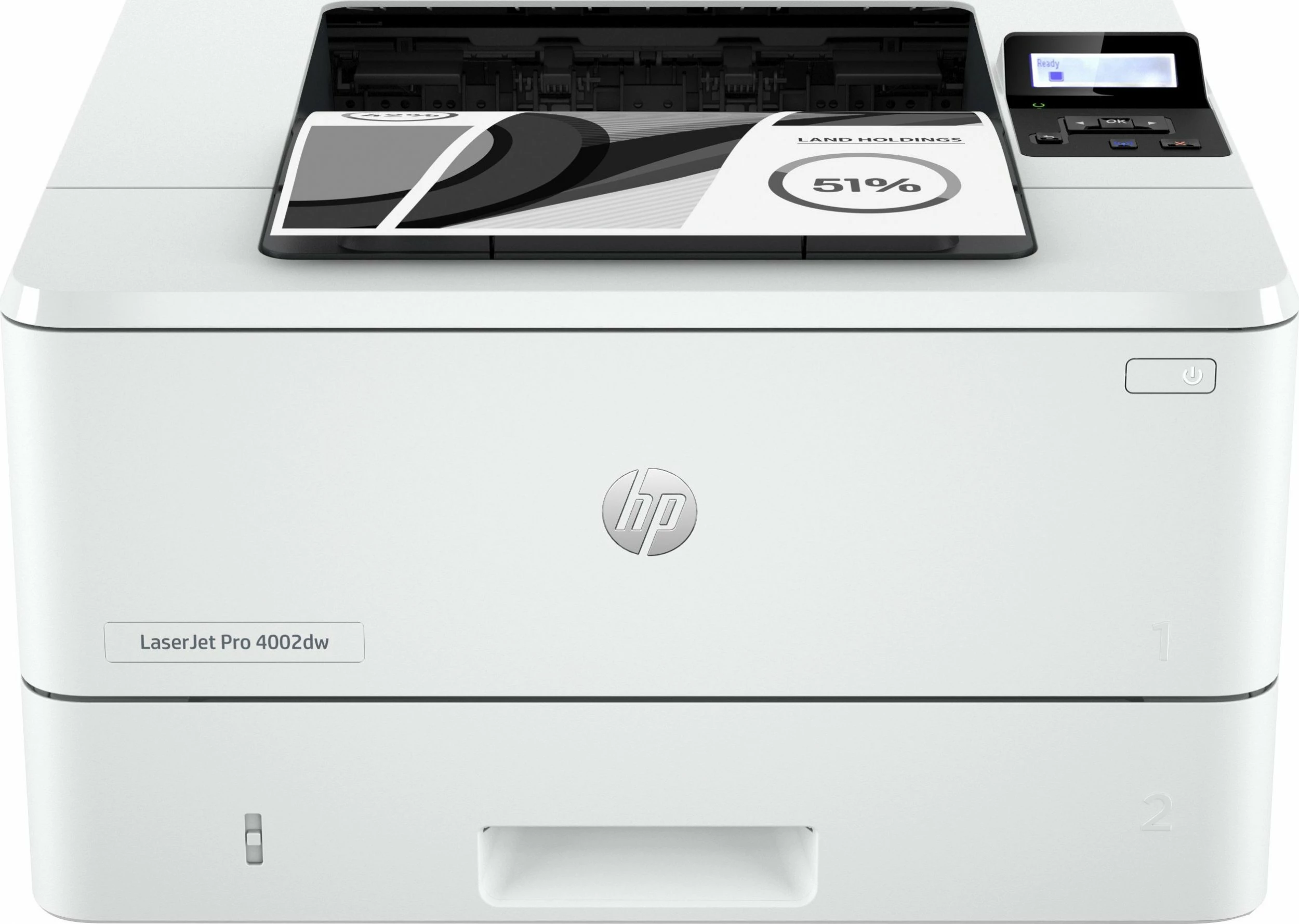 Printer lazer HP LaserJet Pro 4002dw (2Z606F), A4, bardh e zi, duplex, Wi-Fi/Ethernet, 40 ppm, bardhë