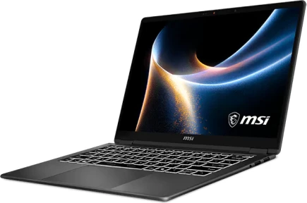 Laptop 2-në-1 MSI Prestige 14 Flip AI+ U9 386H, 32GB RAM, 2TB SSD, 14" OLED Touch, Wi‑Fi 7, Windows 11 Pro, Platinum Gray