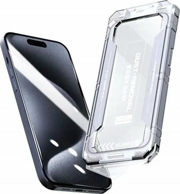 Xham i kalitur mbrojtës ekrani Mobile Origin Screen Guard SGZ-i16 për iPhone 16 9H 0.33mm full display me kornizë aplikimi, transparent me kornizë të zezë, 1 copë