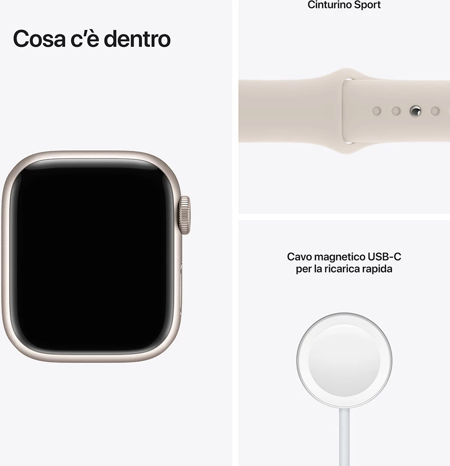 Smartwatch Apple Watch Series 7 Cell 41mm Starlight Aluminium/Starlight Sport Band