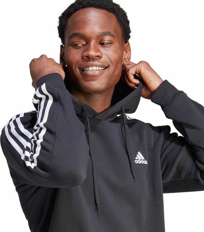 Duks me kapuç adidas për meshkuj, i zi