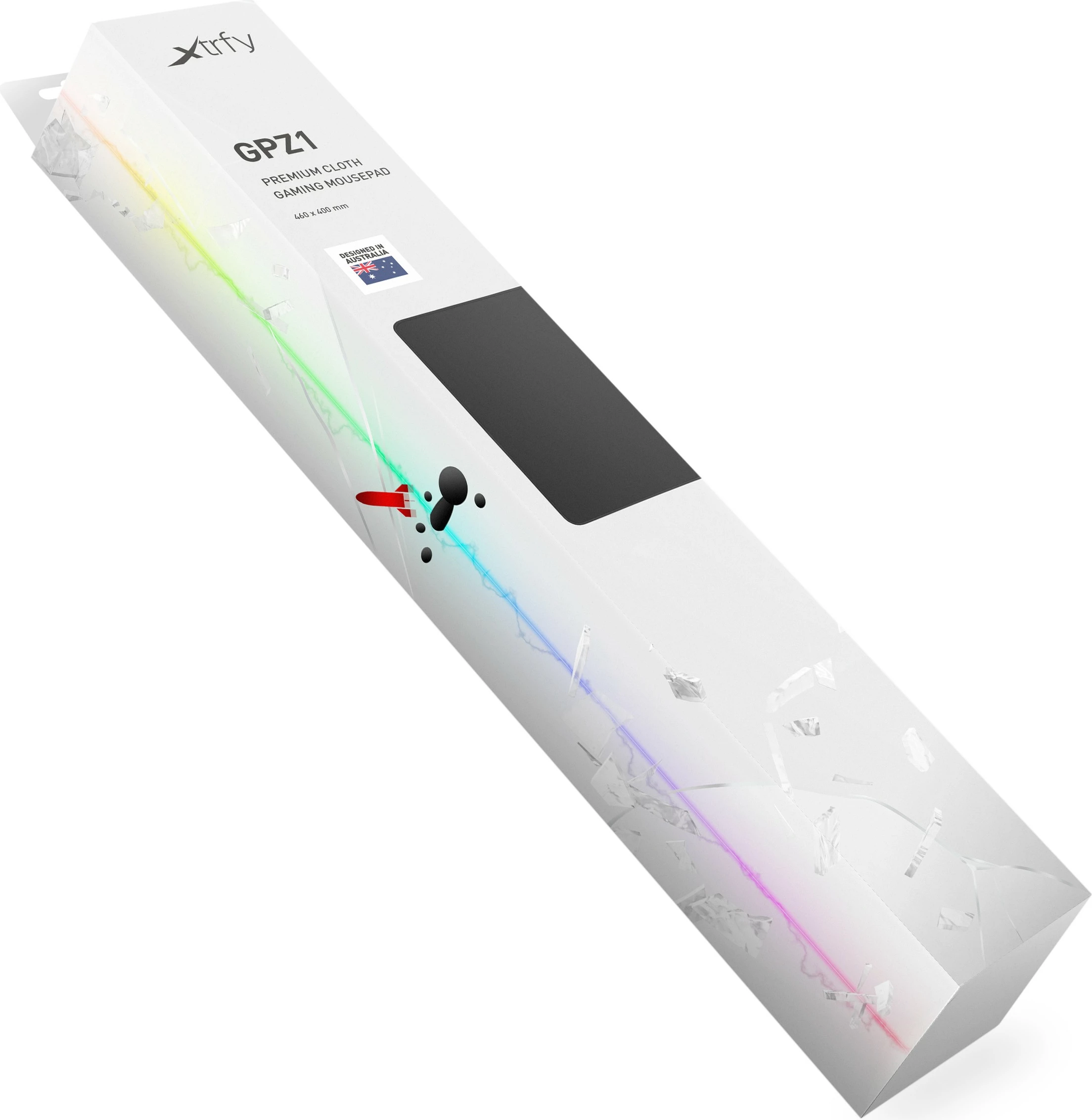 Mauspad Cherry XTRFY GPZ1, Gaming, E zezë