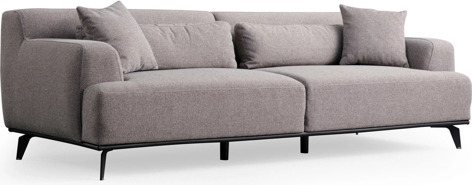 Kauç 3-ulëse Atelier del Sofa, Jaguar 3, ngjyrë kafe dhe gri