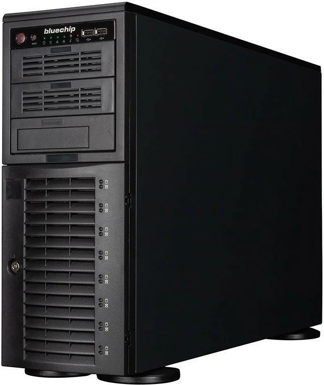 Server bluechip SERVERline T30341s, AMD EPYC 4124P, 32GB RAM, 2x480GB SSD, kasë e zezë