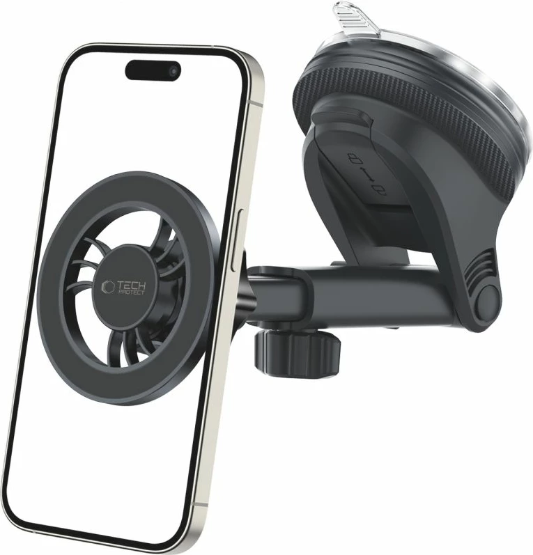 Mbajtës magnetik për celular Tech-Protect N56 me MagSafe, i zi