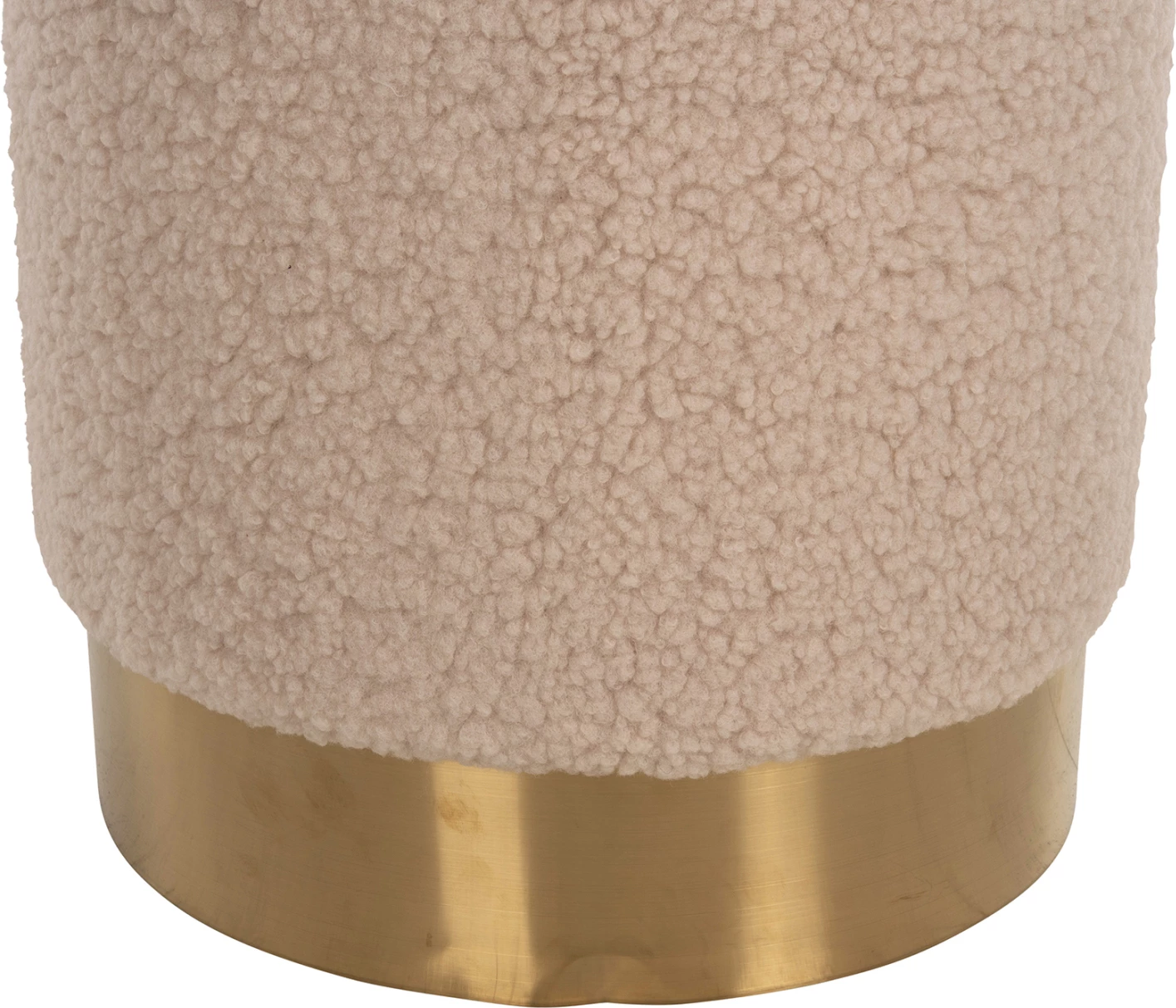 Karrige për bar LEVY FH8408.20, pëlhurë boucle, ngjyrë krem-ari, Φ35x42H cm