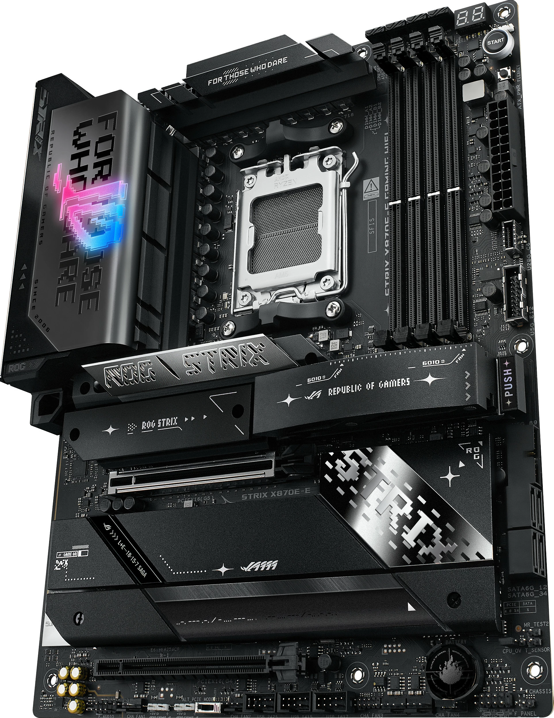 Pllakë amë ASUS ROG STRIX X870E-E GAMING WIFI, AMD, Socket AM5, DDR5, 192 GB