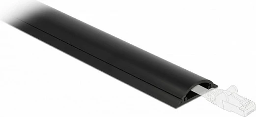 Kanal kabllosh DeLOCK 70 x 20 mm, 1 m, vetëngjitës, PVC, i zi