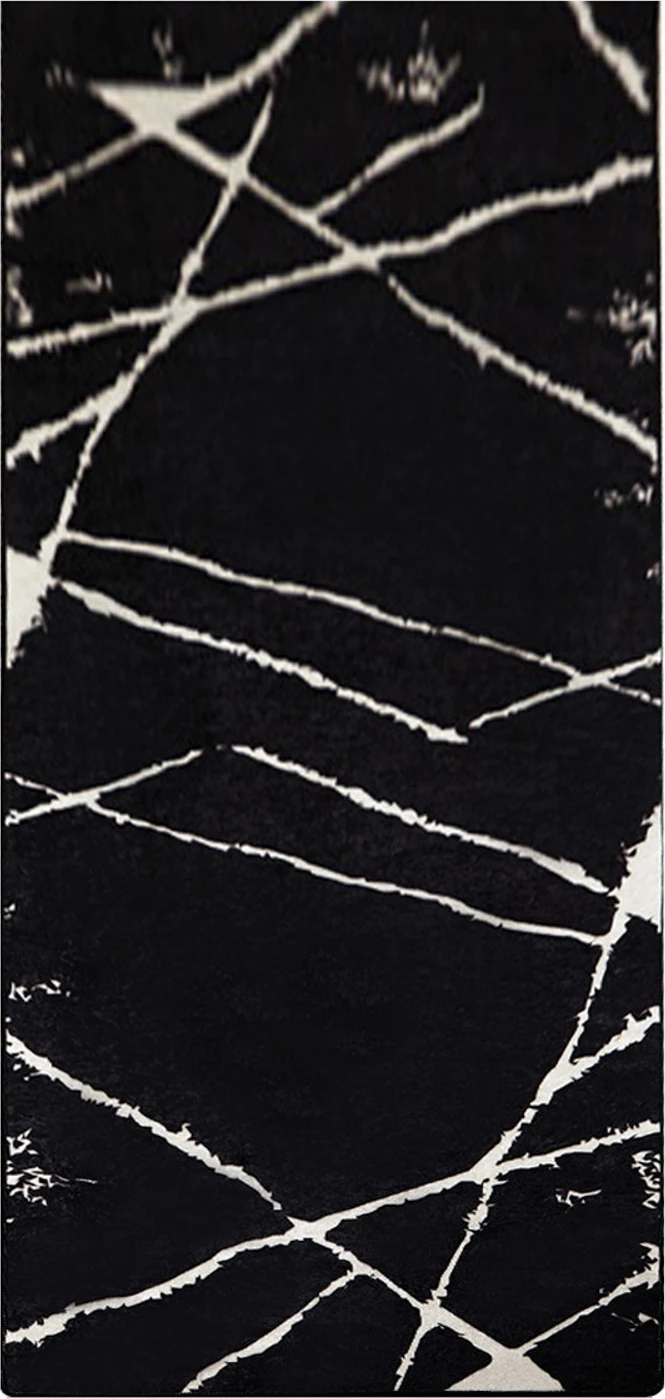 Qilim për korridor, Conceptum Hypnose, Broken, i zi, 80x300cm