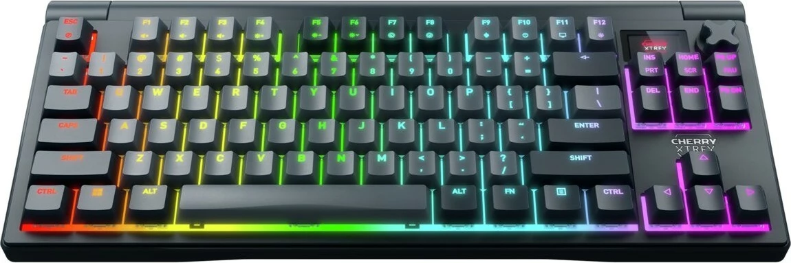 Tastierë mekanike Cherry MX 8.3 Wireless RGB, Cherry MX2A Red, QWERTZ, pa numpad, shumëngjyrëshe