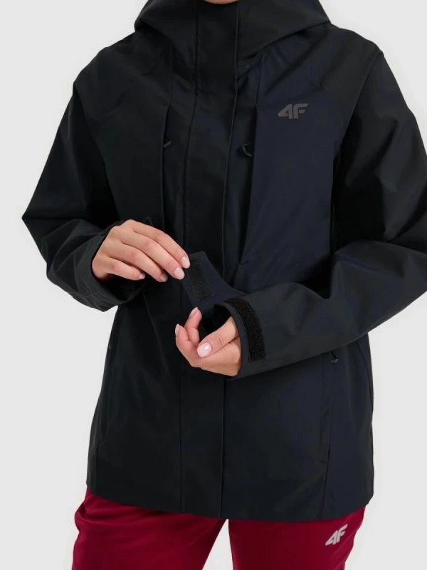 Jakne trekking për femra 4f, e zezë