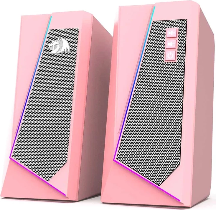Altoparlantë Redragon Anvil GS520 RGB, USB + 3.5mm AUX, Plug & Play, rozë, set 2 copë