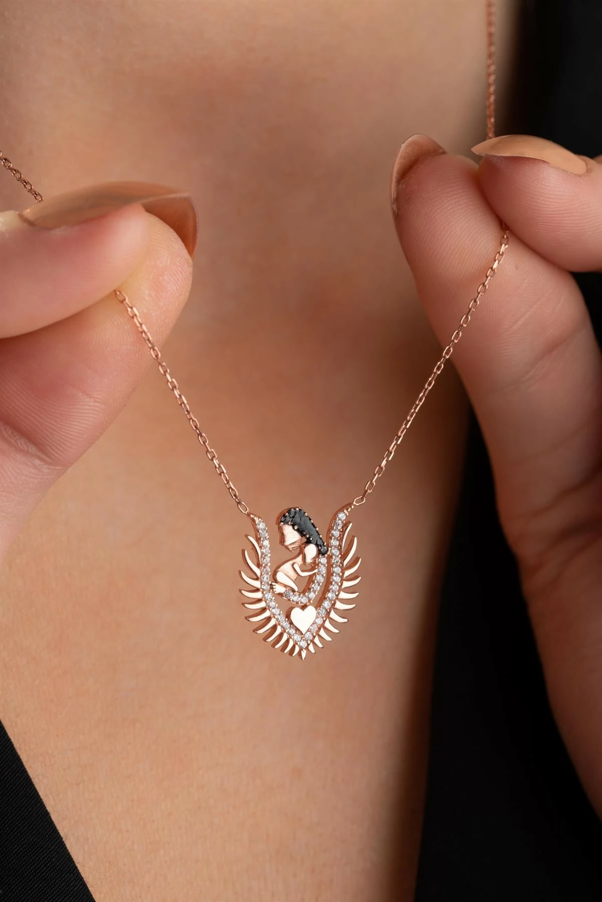 Qafore argjendi rozë gold Jumeon, NRZ999038