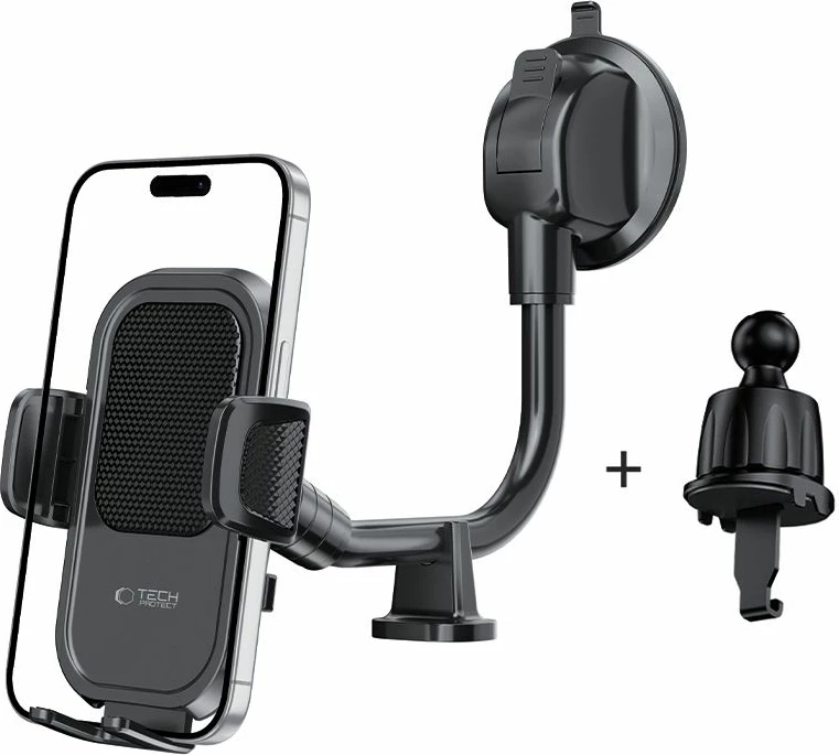 Mbajtës për celular Tech-Protect V8, universal, për veturë, i zi