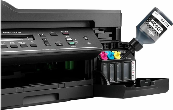 Printer multifunksional Brother DCPT720DWYJ1 me tank boje, Wi-Fi, i zi