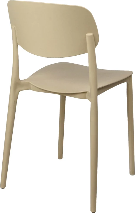 Karrige stackable Berdian, polipropilen, ngjyrë kapuçino, 38x49x79cm