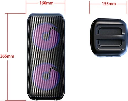 Altoparlant portativ Bluetooth Adler AD 1903, 1500 mAh, i zi, me mikrofon