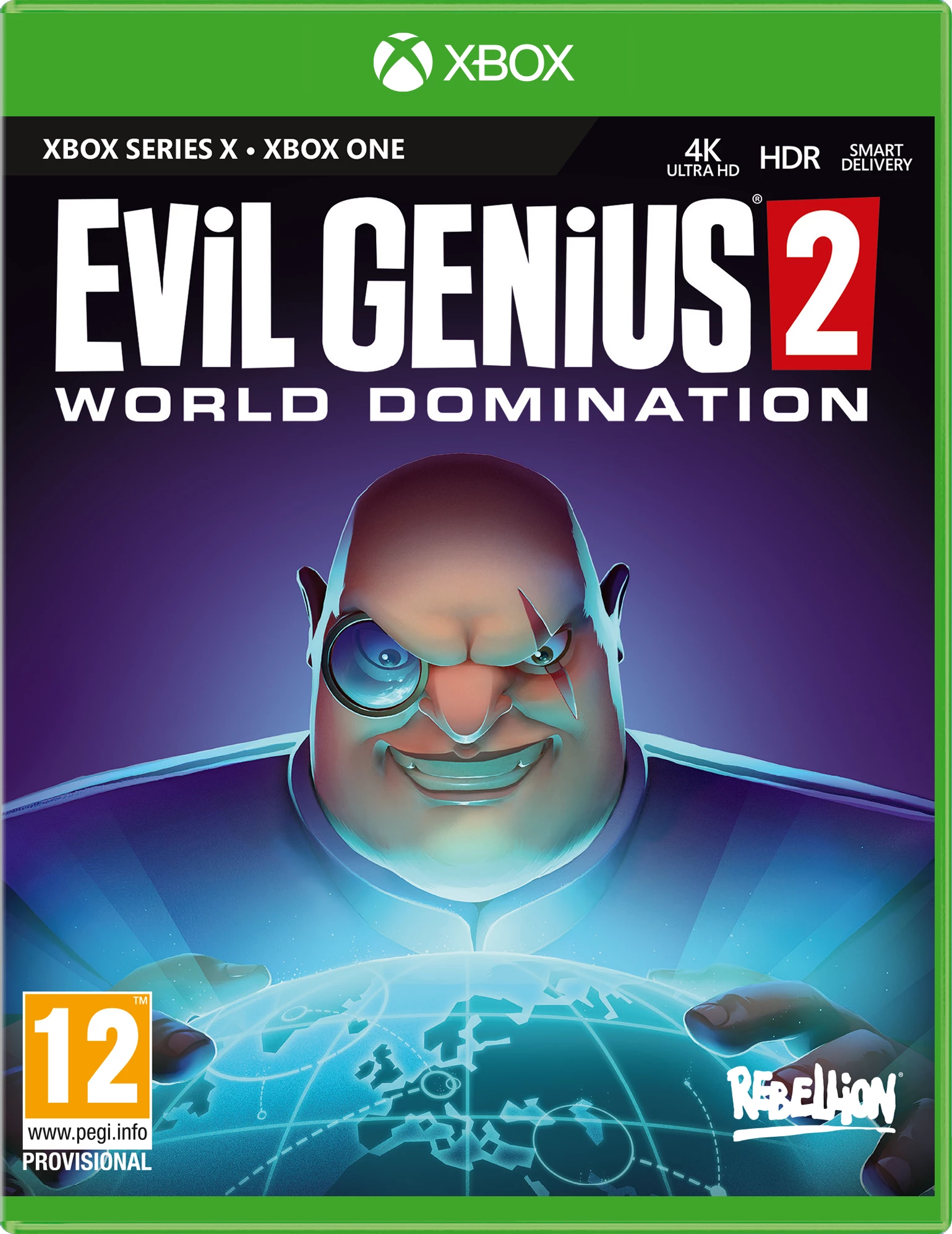 Video lojë Soldout Evil Genius 2: World Domination për Xbox One & Xbox Series X, PEGI 12