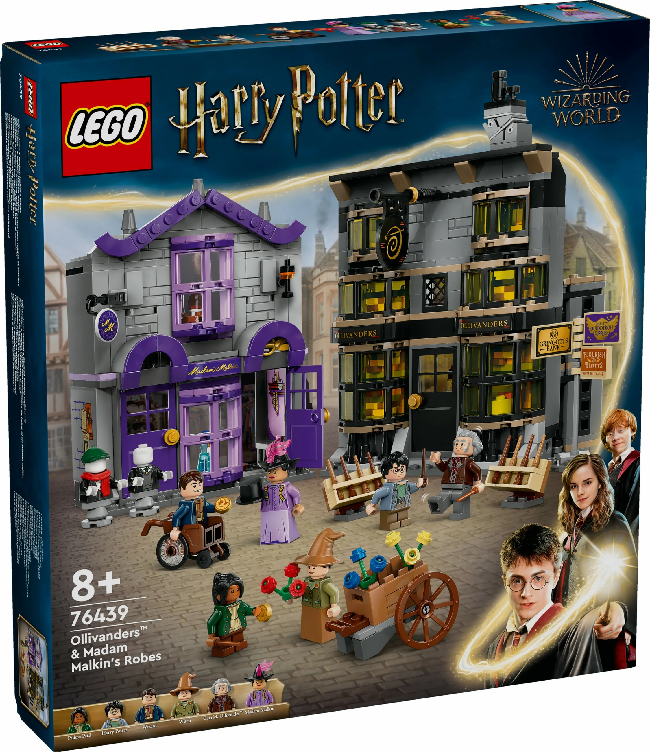 Set ndërtimi LEGO Ollivanders™ & Madam Malkin's Robes, 744 copë, shumëngjyrësh