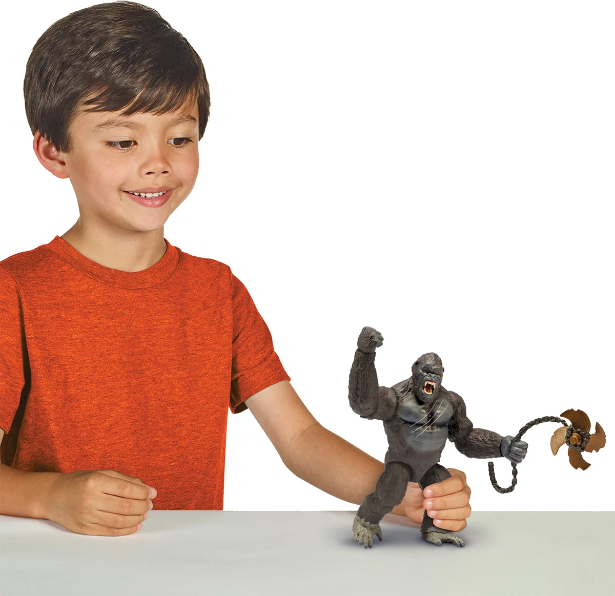 Monsterverse Kong Skull Island - Ferocious Kong 15cm Figure with Helicopter & Chain Propeller
