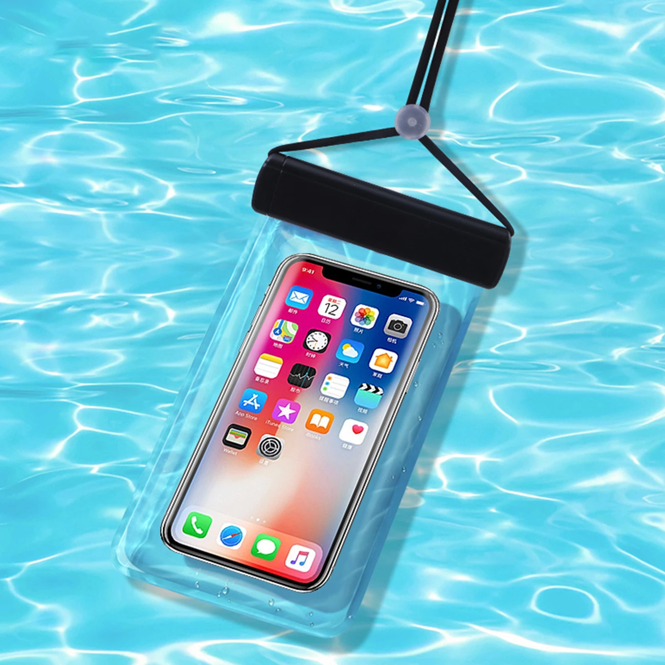 Mbështjellës i papërshkueshëm nga uji për celular Hurtel WN-01B, 115x220 mm, i zi