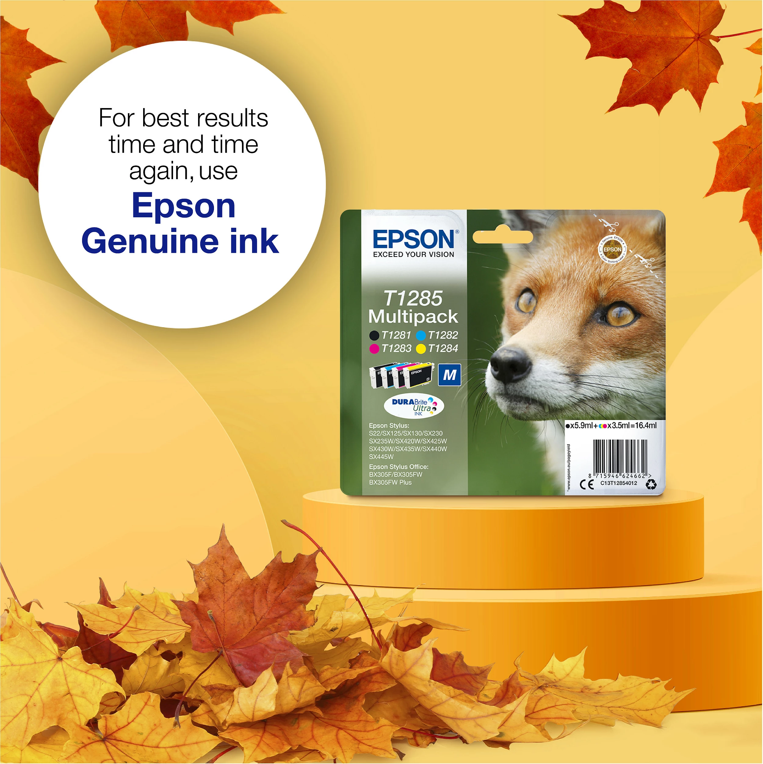 Kartrixh bojë Epson T1284 (C13T12844012), Yellow