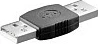 Adapter USB-A DeLOCK mashkull në mashkull, i zi