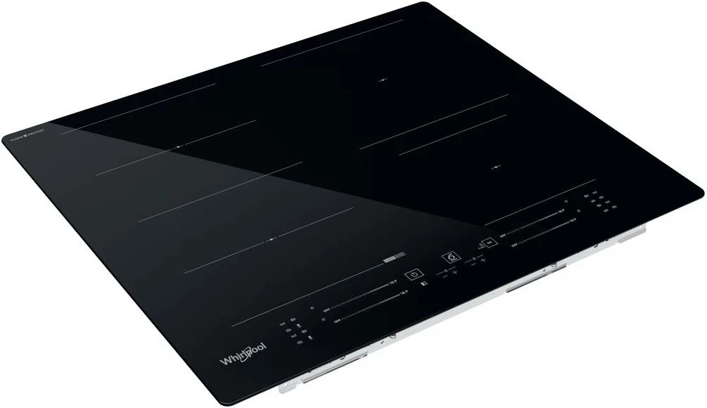 Pllakë gatimi induksion Whirlpool WF S3660 CPNE, 4 zona, xham-keramike, 7400W, e zezë 7