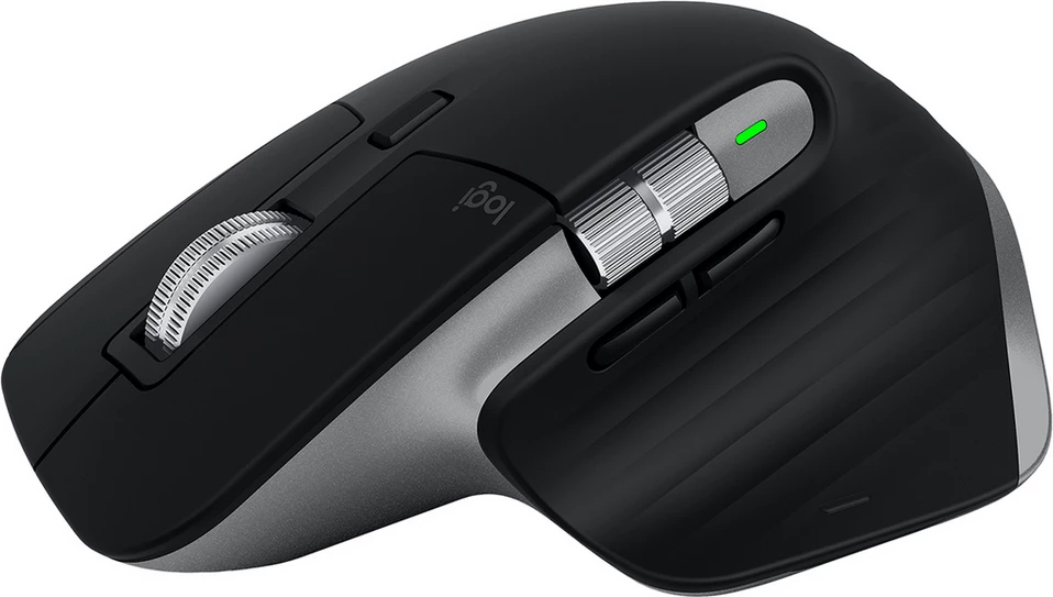 Maus Logitech MX Master 3S Mac Performance 910-006571, pa tel, ergonomik, e zezë