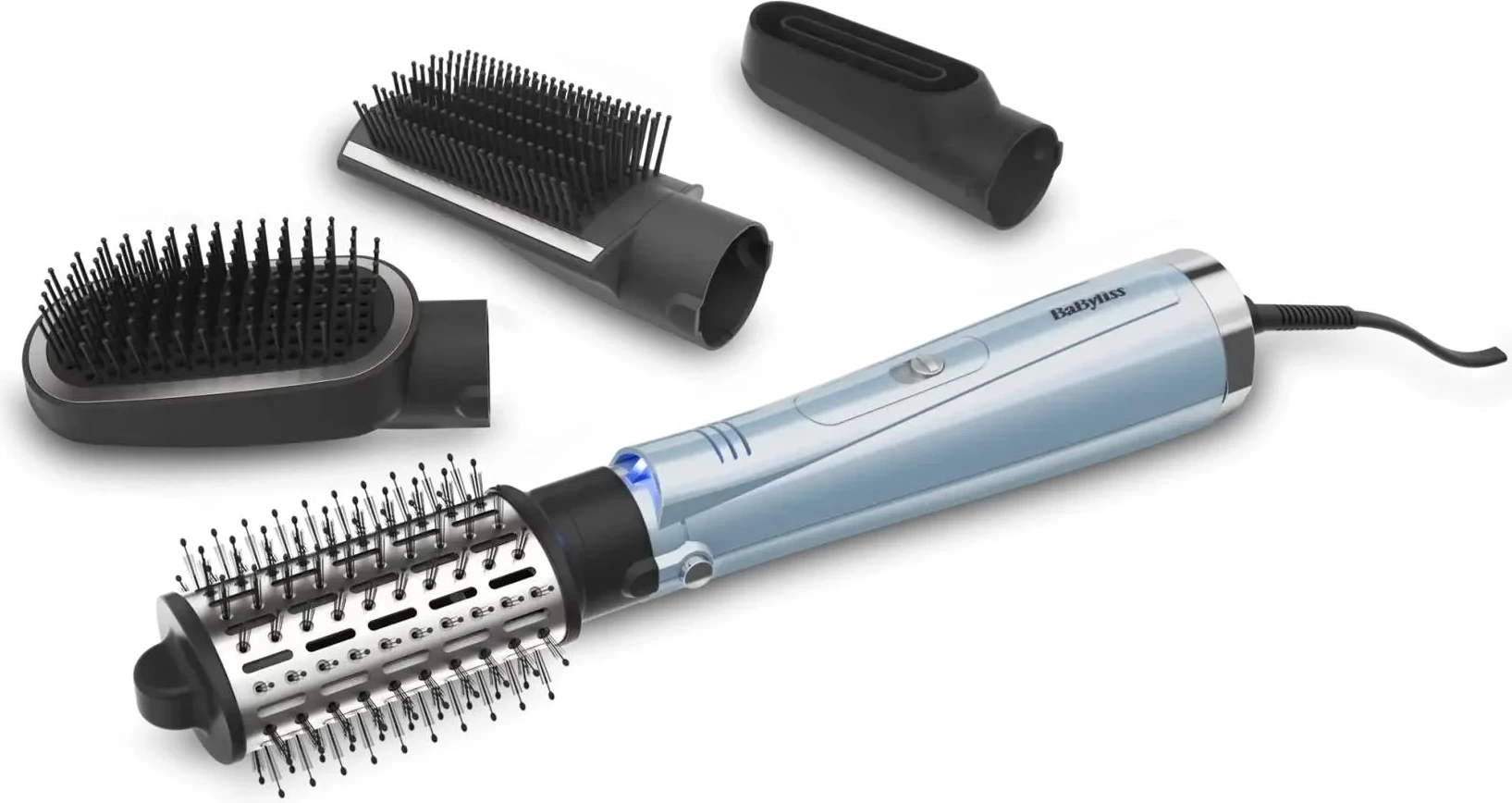 furçë nxehtësie BaByliss AS774E 1000W Hydro-Fusion, 4 në 1, set 4 aksesorë
