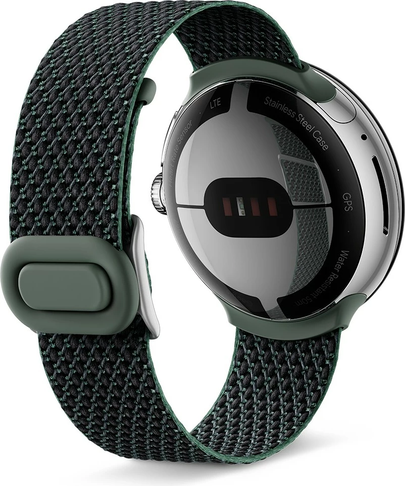 Rrip smartwatch Google për Pixel Watch, plastikë/çelik inox, 137-203mm, elfenbein