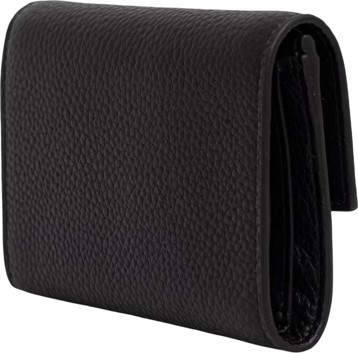 Portofol për femra Calvin Klein Round HW Pebble Trifold LV04F1225G, i zi