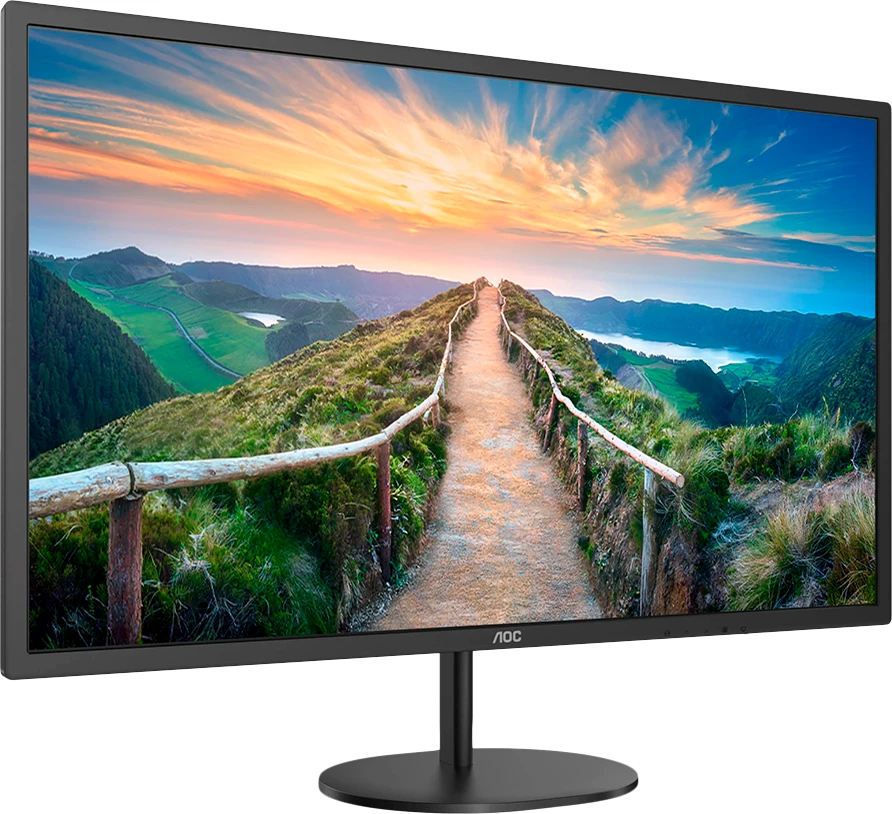 Monitor AOC Q32V4 31.5\" QHD IPS 75Hz 4ms, HDMI/DisplayPort, altoparlantë, i zi