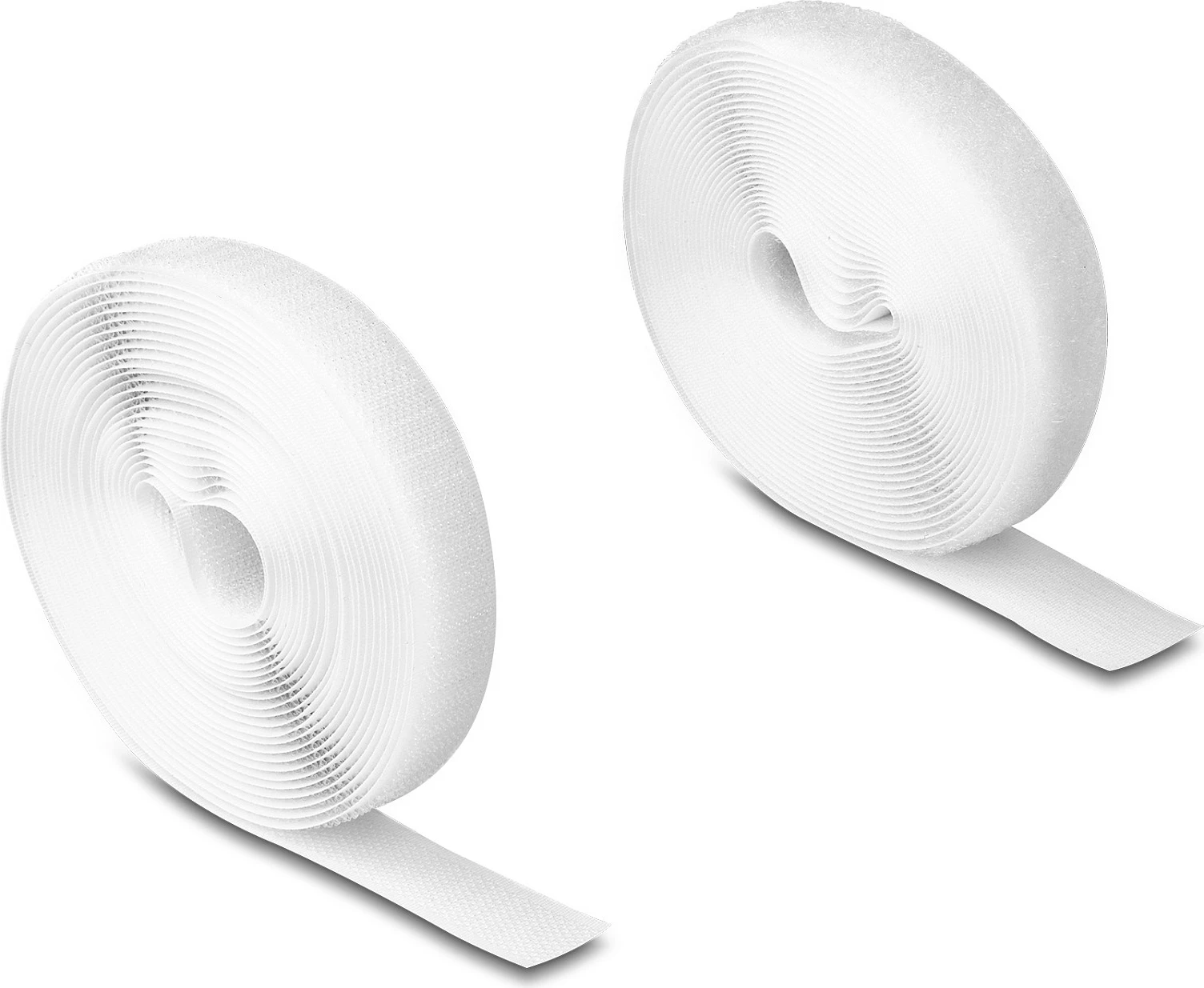 Shirit Velcro DeLOCK Heavy-Duty, 5 m x 20 mm, i bardhë