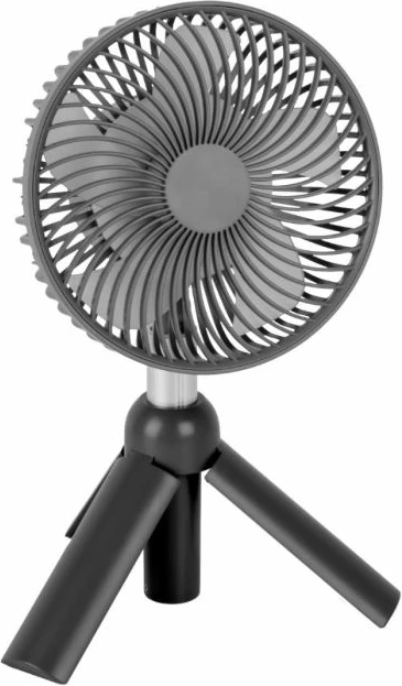 Ventilator teleskopik i rikarikueshëm BRUNNER THYFAN RG, 4000mAh, LED 50lm, gri e errët