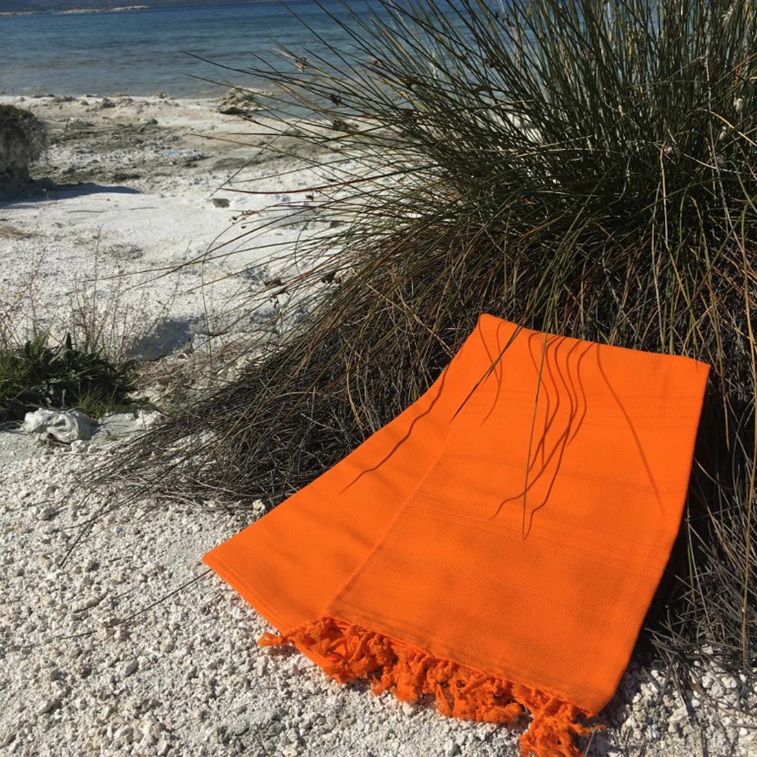 Peshqir plazhi Fouta, ngjyrë portokalli, Mijölnir Sultan, 95x175cm