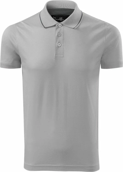Polo maicë Malfini për meshkuj, ngjyrë gri