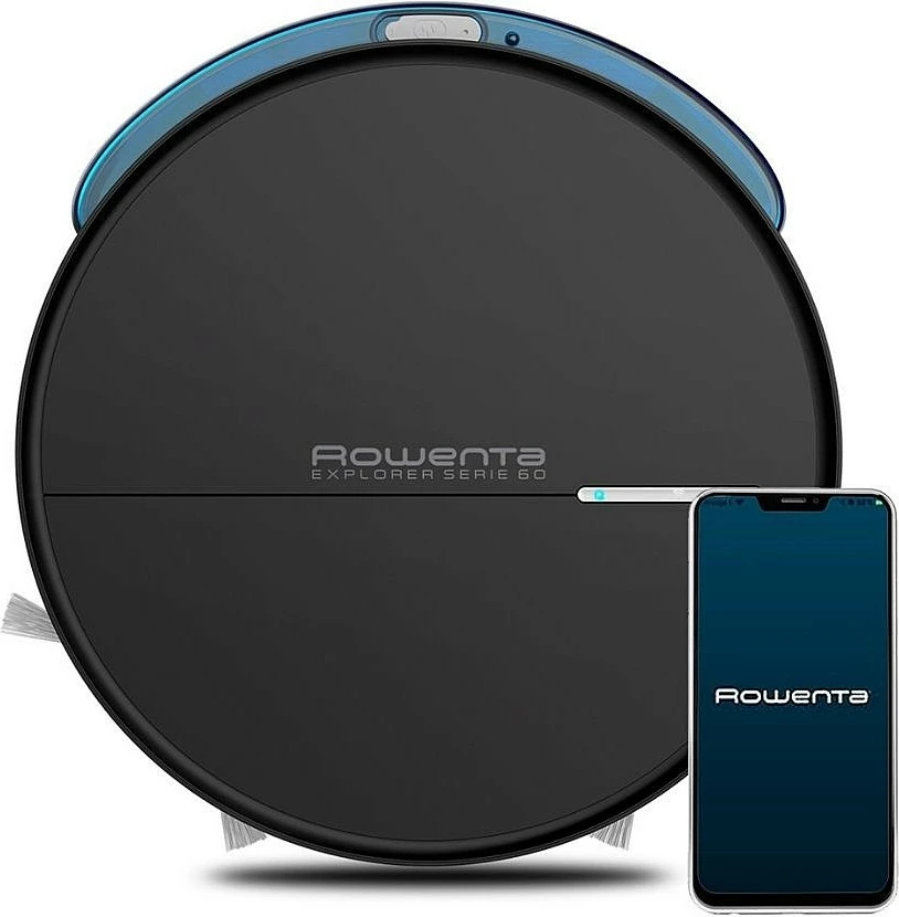 Robot fshesë me korrent, Rowenta, X-Plorer Serie 40 RR7245WH, depozitë 0.44L, autonomi deri 150 min, Wi‑Fi