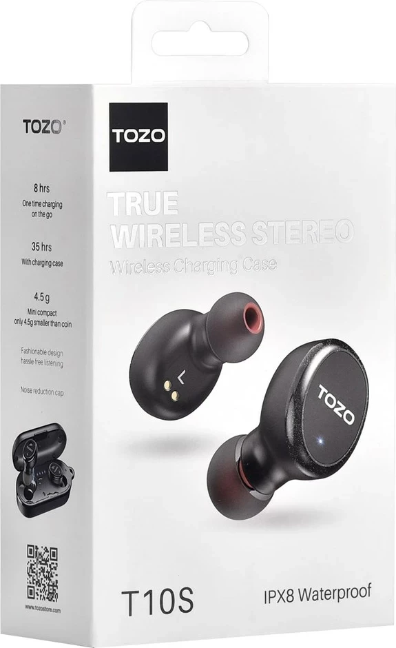 Kufje TOZO T10S True Wireless Stereo (TWS) In-Ear USB Type-C Bluetooth, Zezë