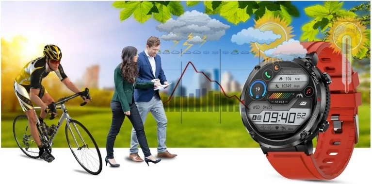 Smartwatch Gravity për të gjithë, kuqe