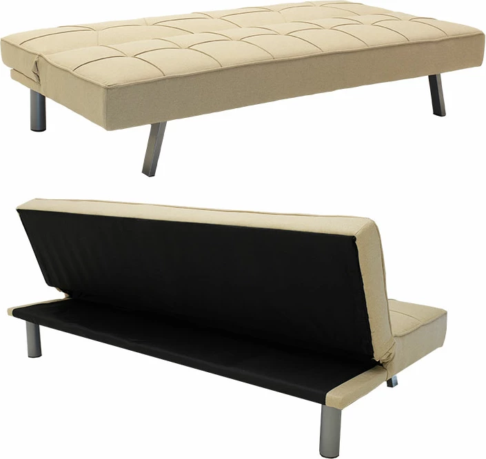 Divan 3 vendesh Travis, ngjyrë bezhë, 175x83x74cm