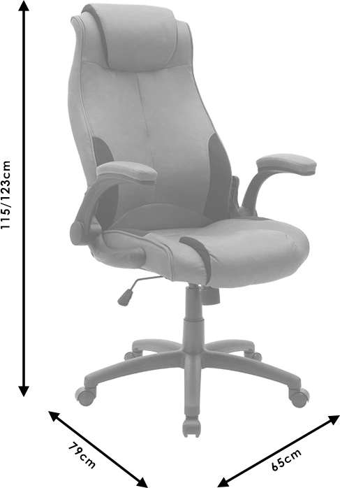 Karrige për zyre Bear, e kaftë/e zezë