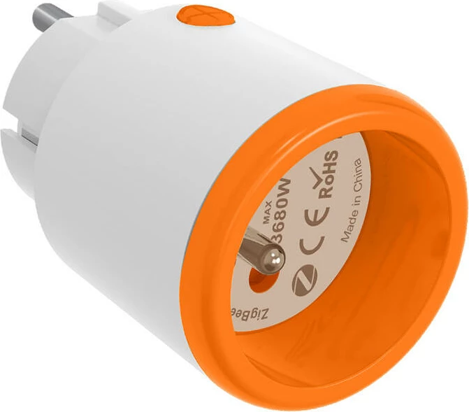 Prizë e mençur Neo NAS-WR15BH Zigbee, për Apple HomeKit, Google Home, Alexa, Tuya, e bardhë-portokalli