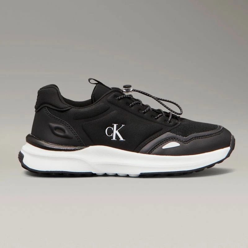 Atlete femra Calvin Klein LOW CUT LACE-UP SNEAKERS V3X9-83010-1464999, të zeza