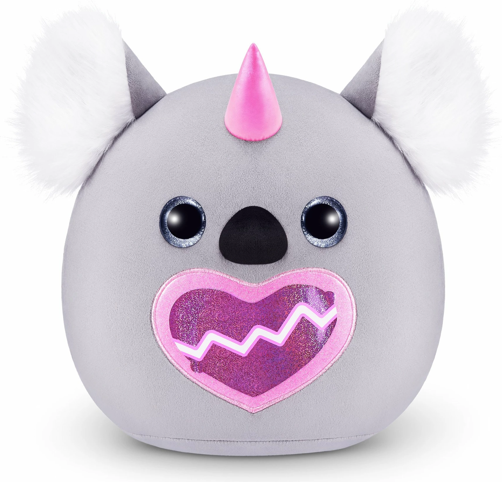 Lodër plush surprizë RAINBOCORNS Eggzania Fairy Mania S1, 50+ surpriza, model i rastësishëm, rozë/gri