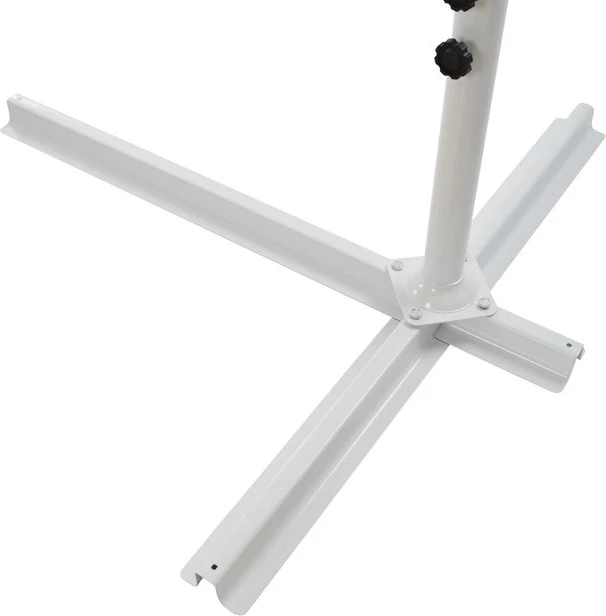 Ombrellë e varur D300x237cm. Rrumbullake me 4 këmbë në bazë FH6008